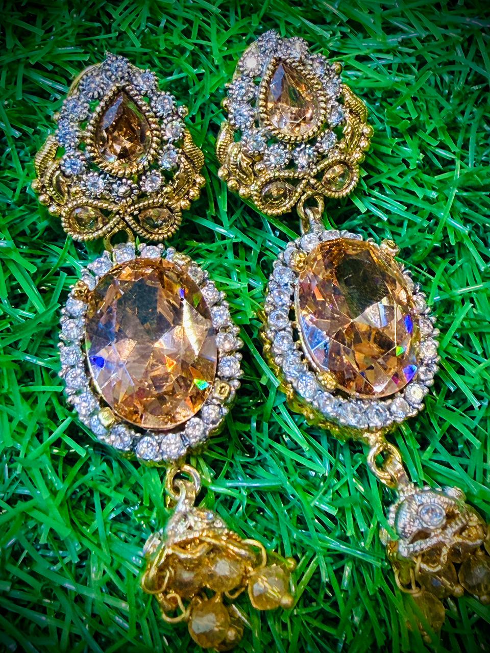 Gold Plated Earrings with Colour Options