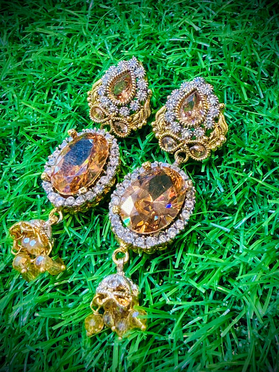 Gold Plated Earrings with Colour Options