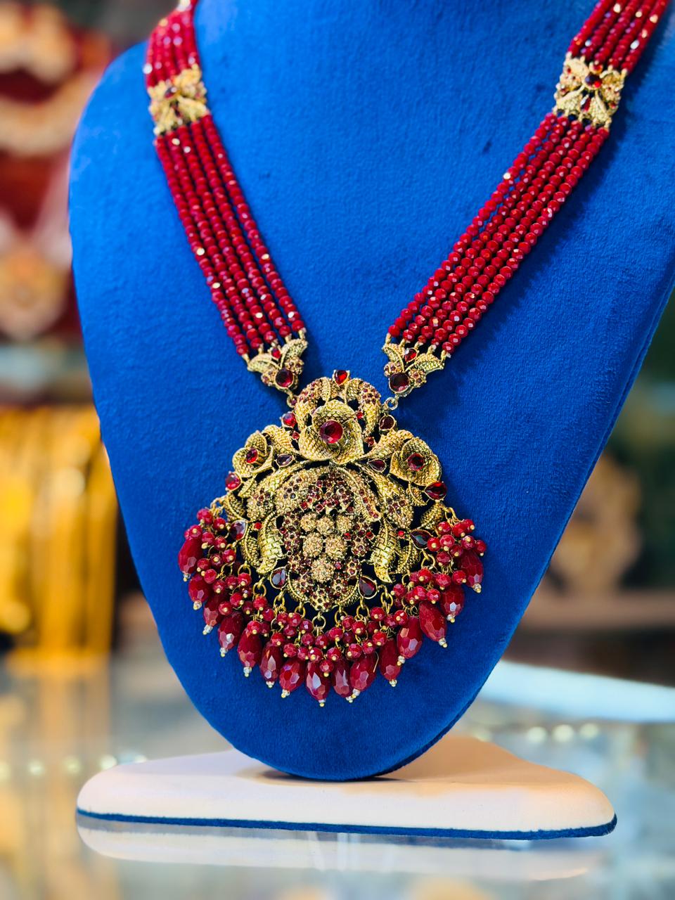Kashees Design Red Colour Mala