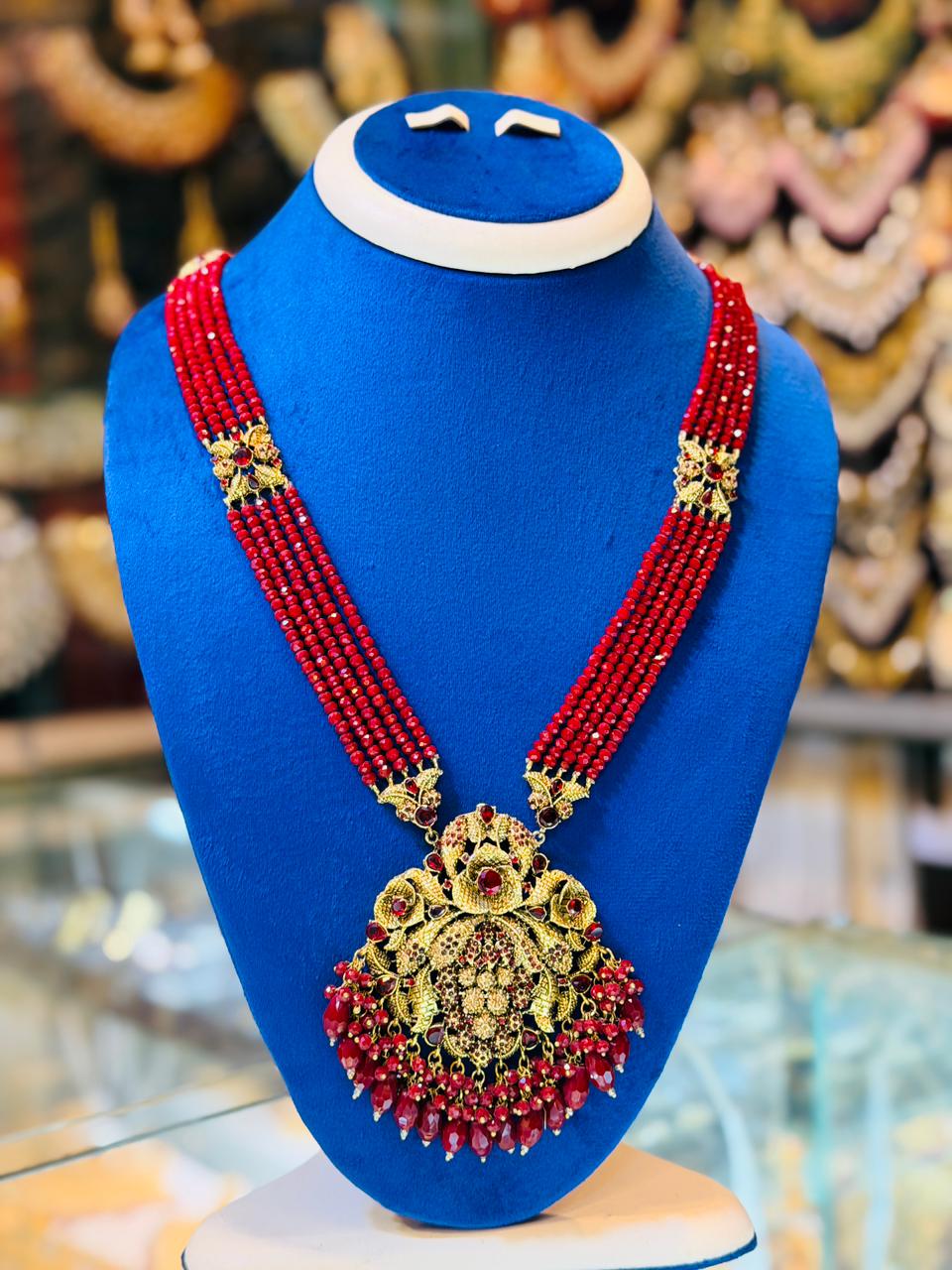 Kashees Design Red Colour Mala