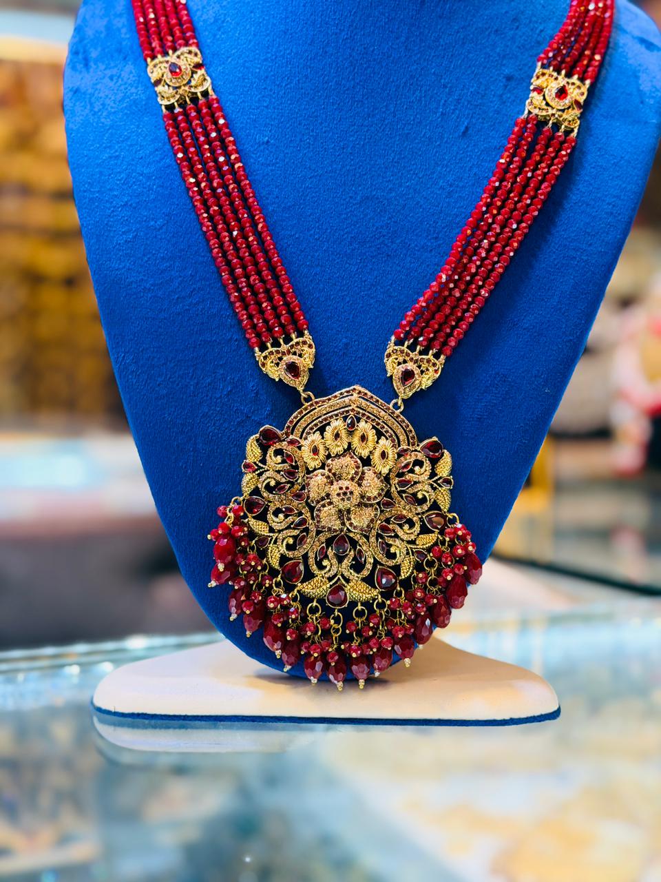 Kashees Design Red Colour Mala
