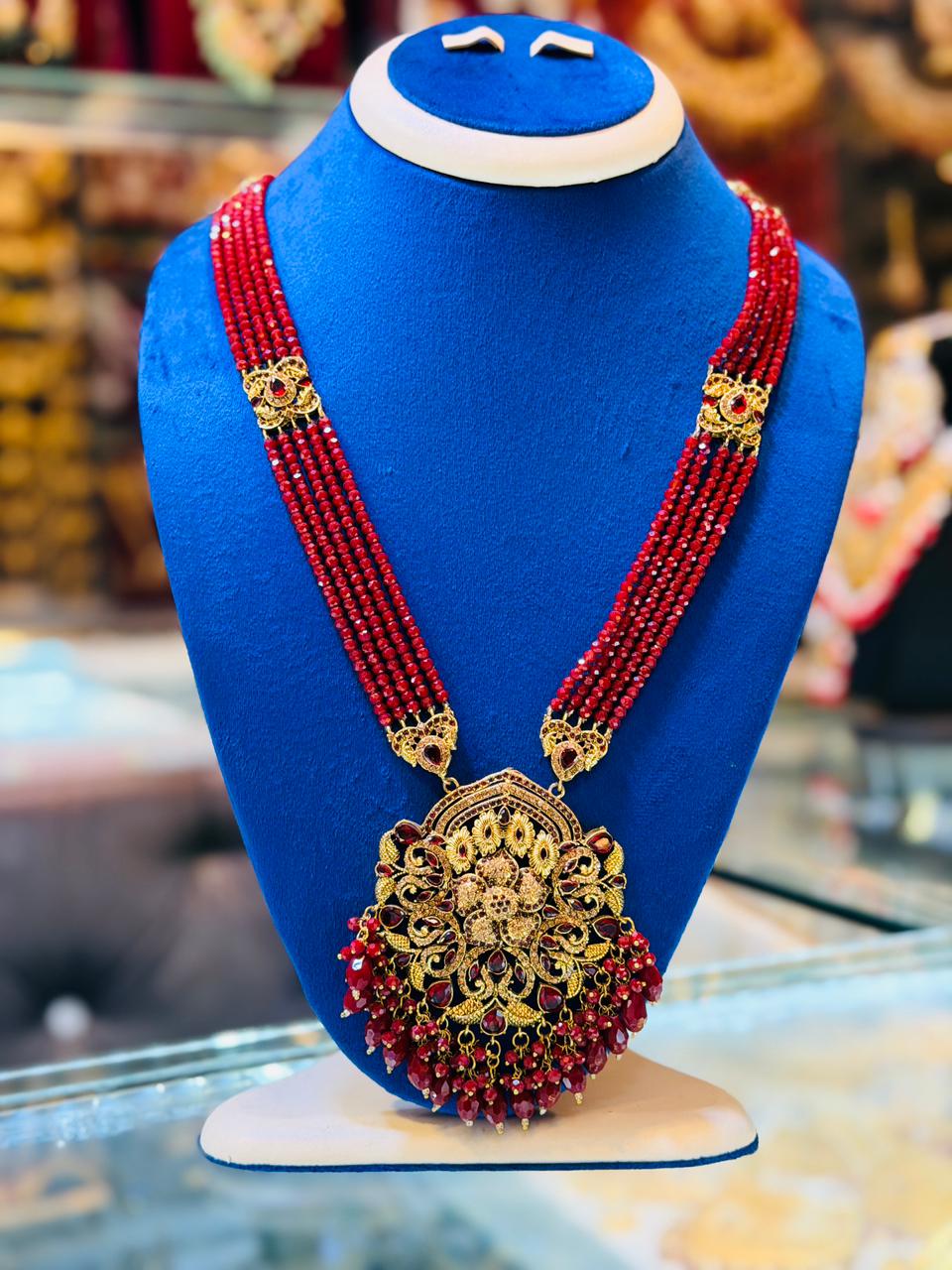 Kashees Design Red Colour Mala