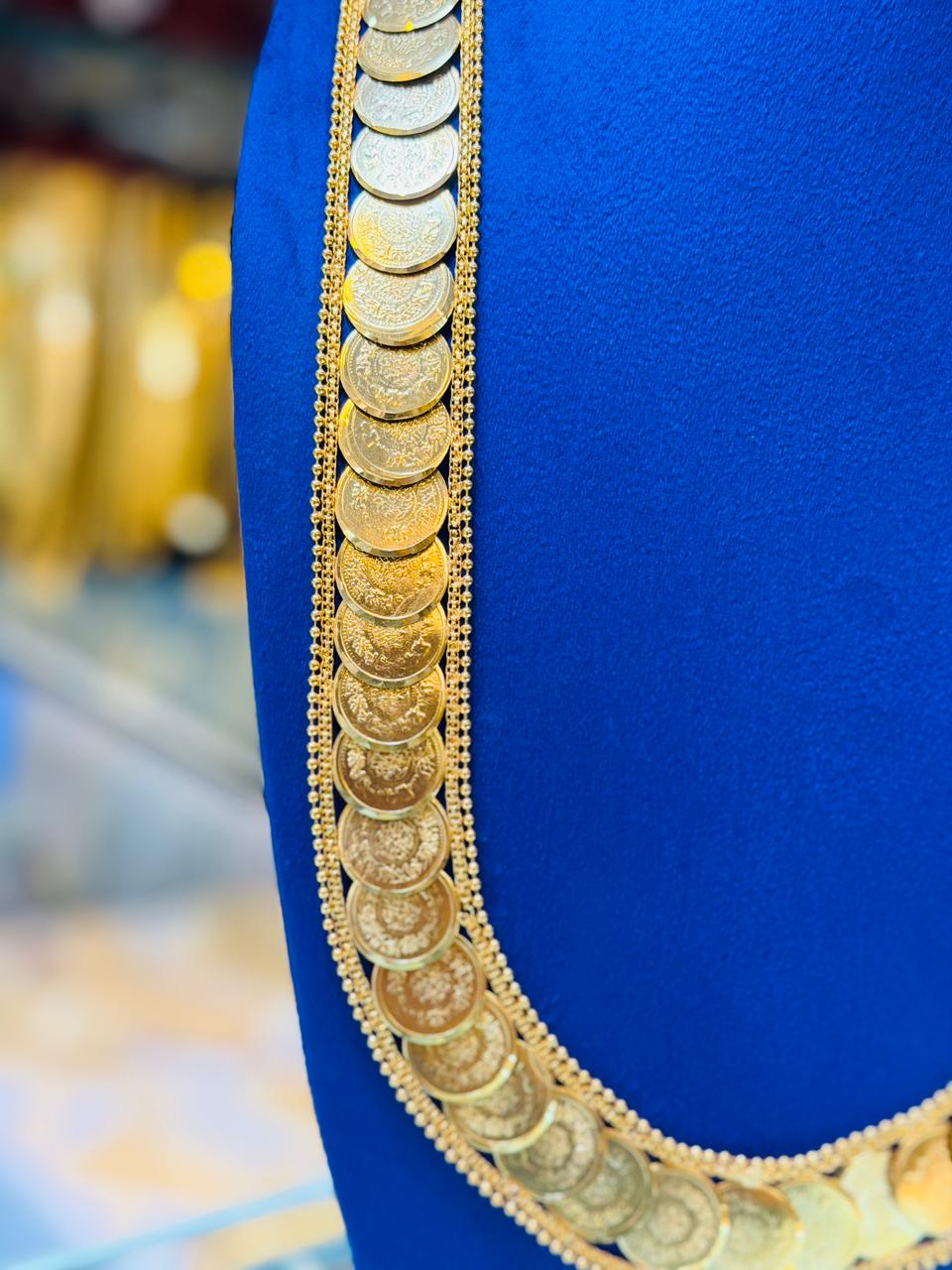 Gold Plated Pound Design Mala