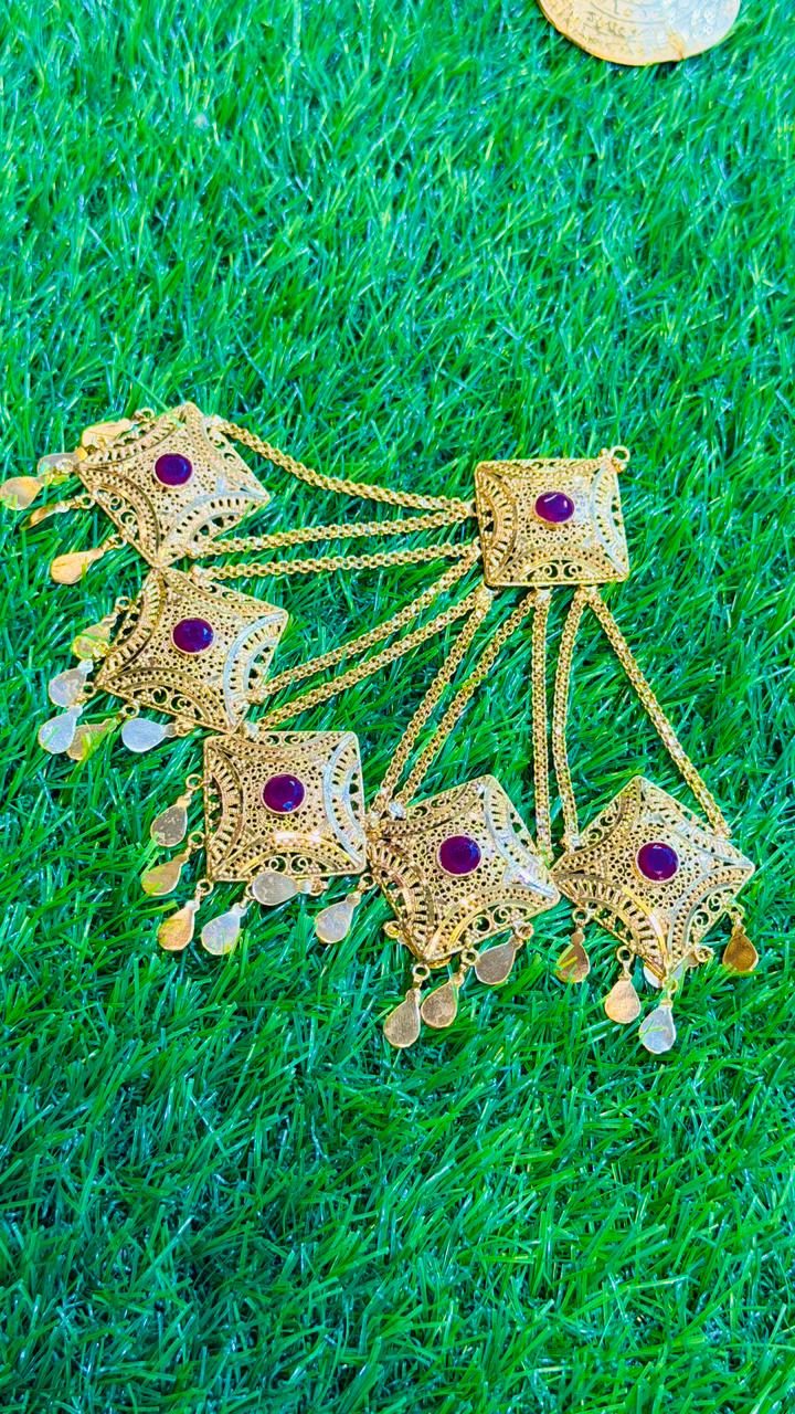 Gold Plated jhumar/ موران Set