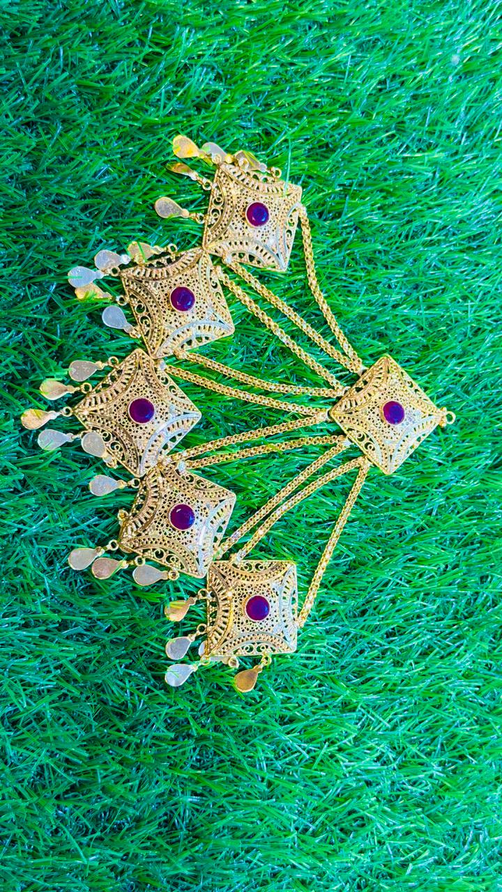 Gold Plated jhumar/ موران Set