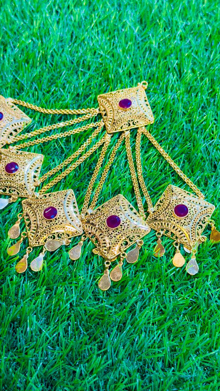 Gold Plated jhumar/ موران Set