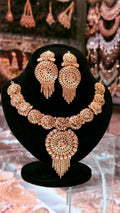 Gold Plated Necklace with Earrings