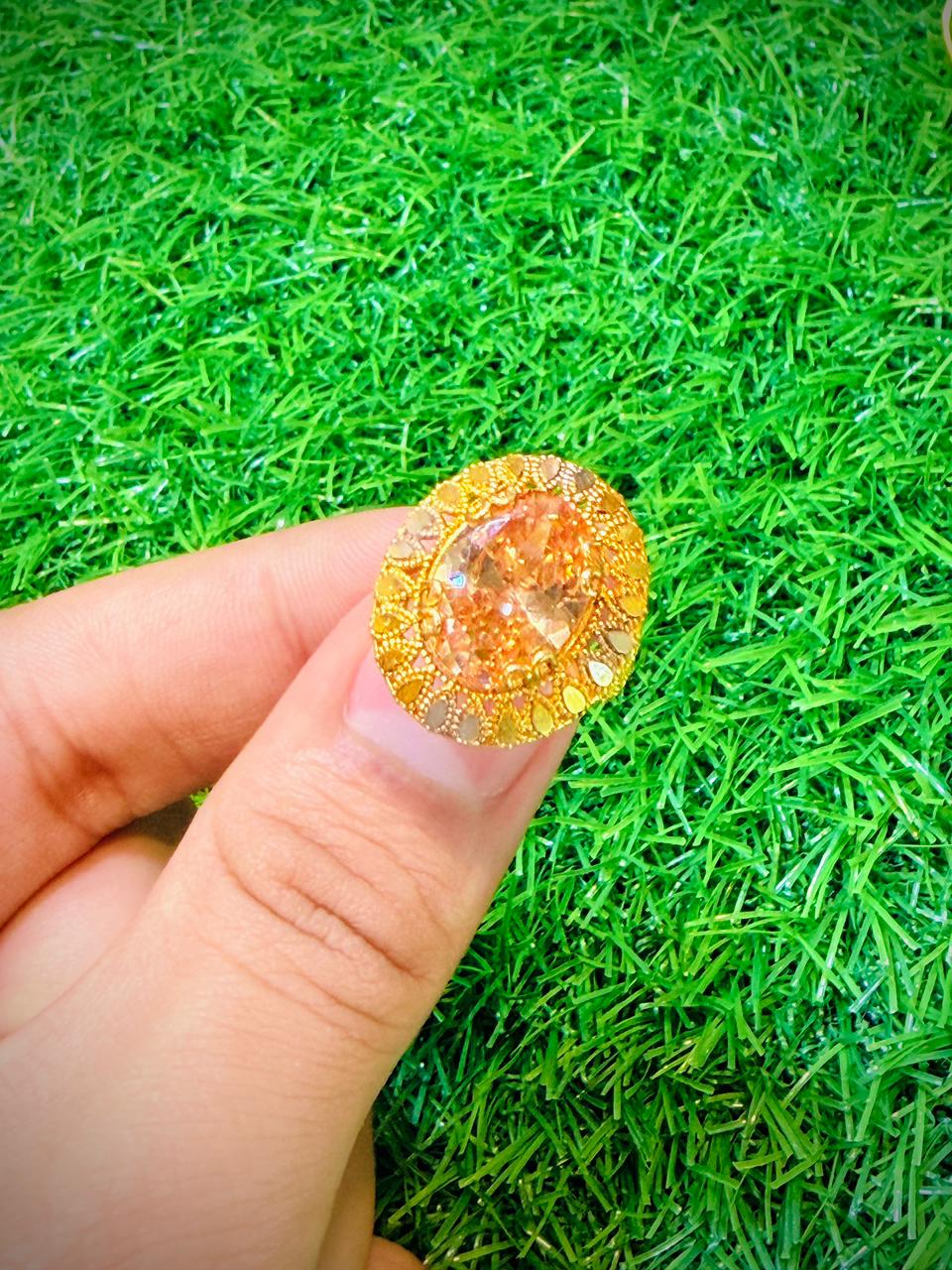 Golden Ring with Golden stone