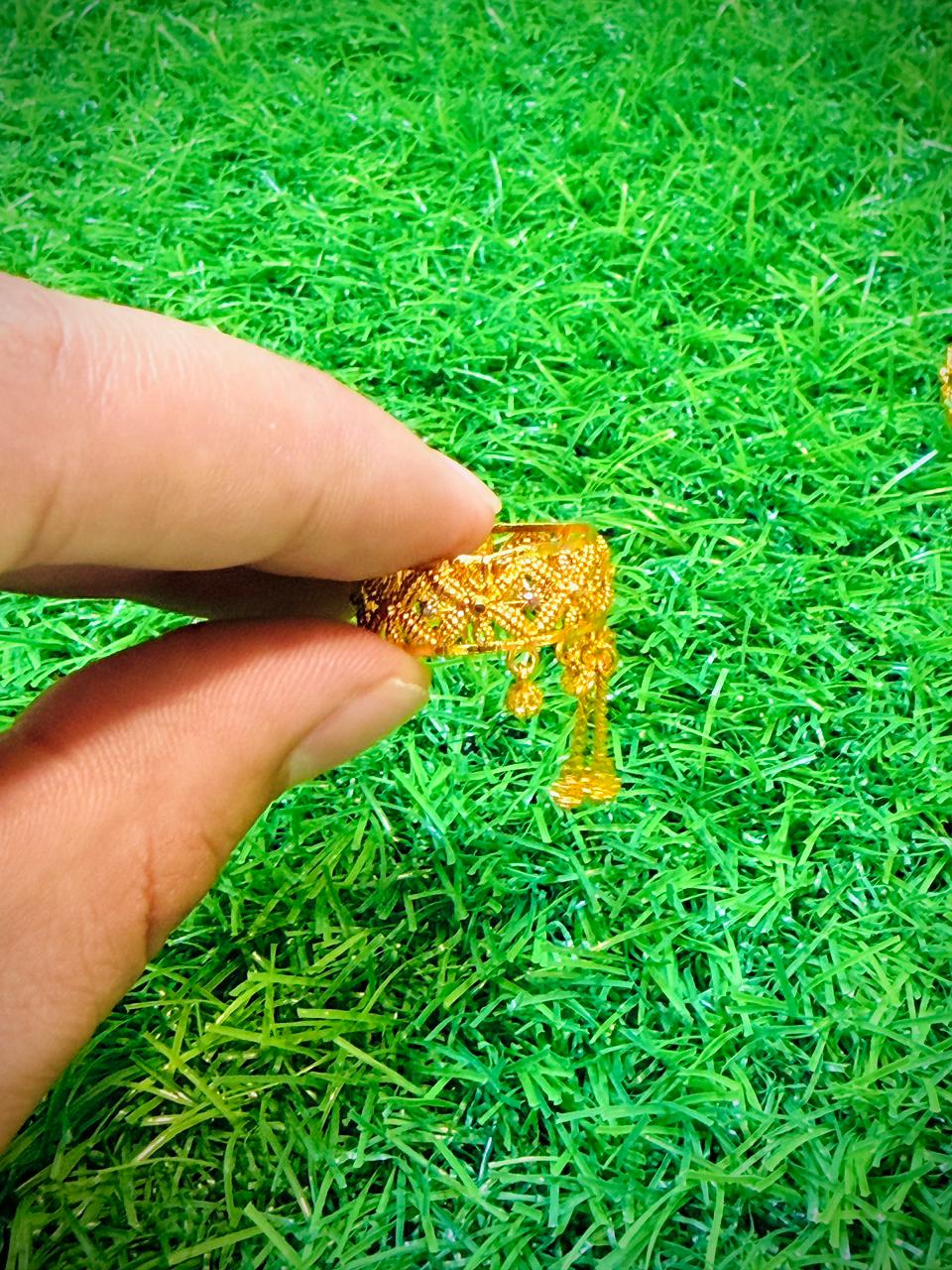 Gold plated chila type ring