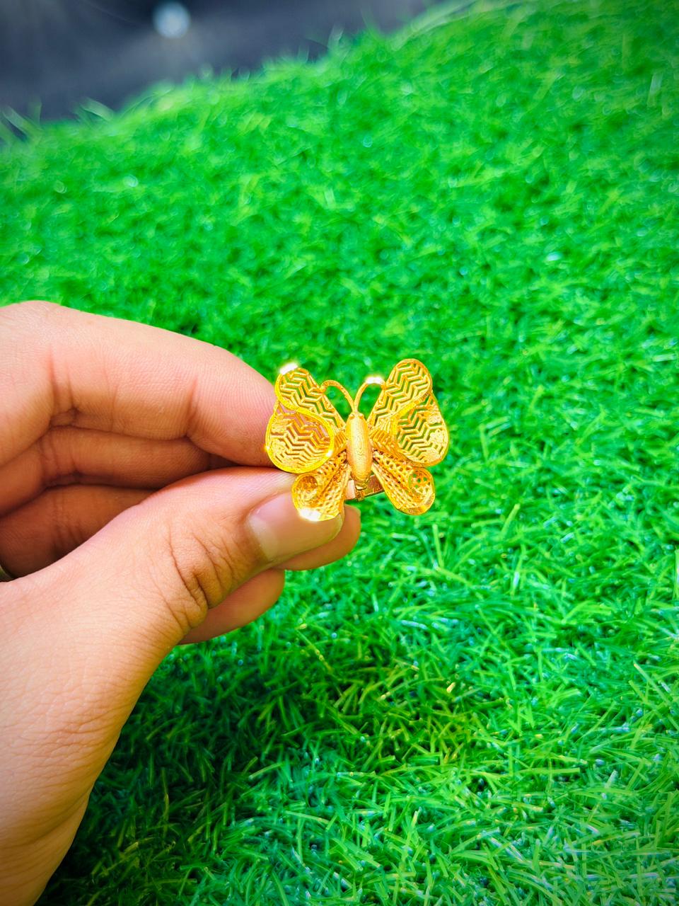 Gold Plated, Butterfly Design Ring