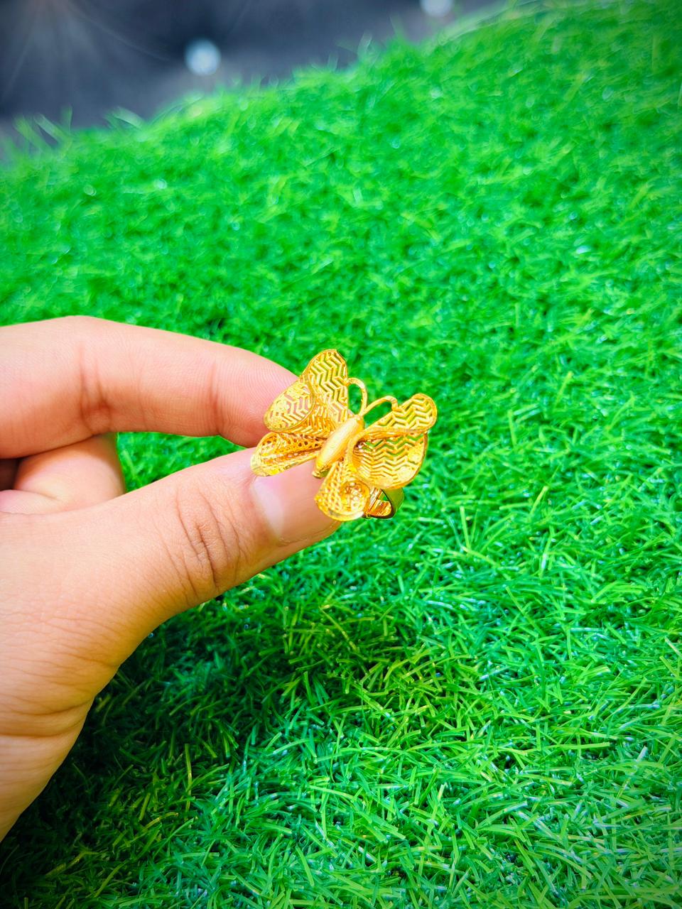 Gold Plated, Butterfly Design Ring