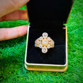 Golden Ring with small beautiful stones