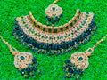 Green Colour Indian Collar Set
