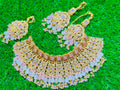 Pink Colour Indian Collar Set