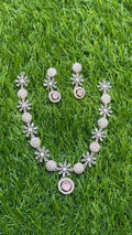 Pink One Carat Necklace Set