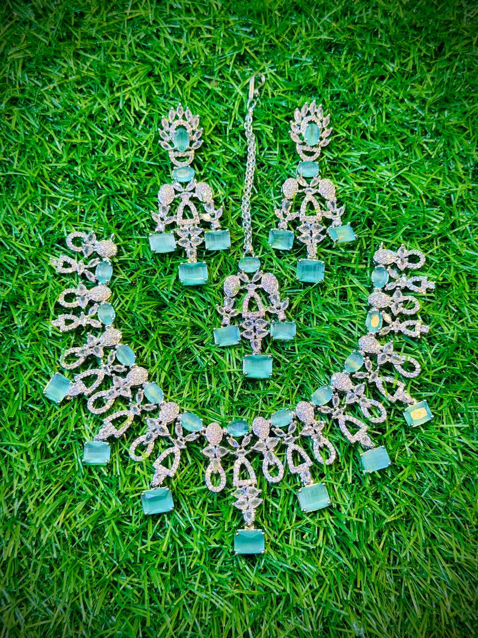 One Carat, Unique Design Necklace With Color Options