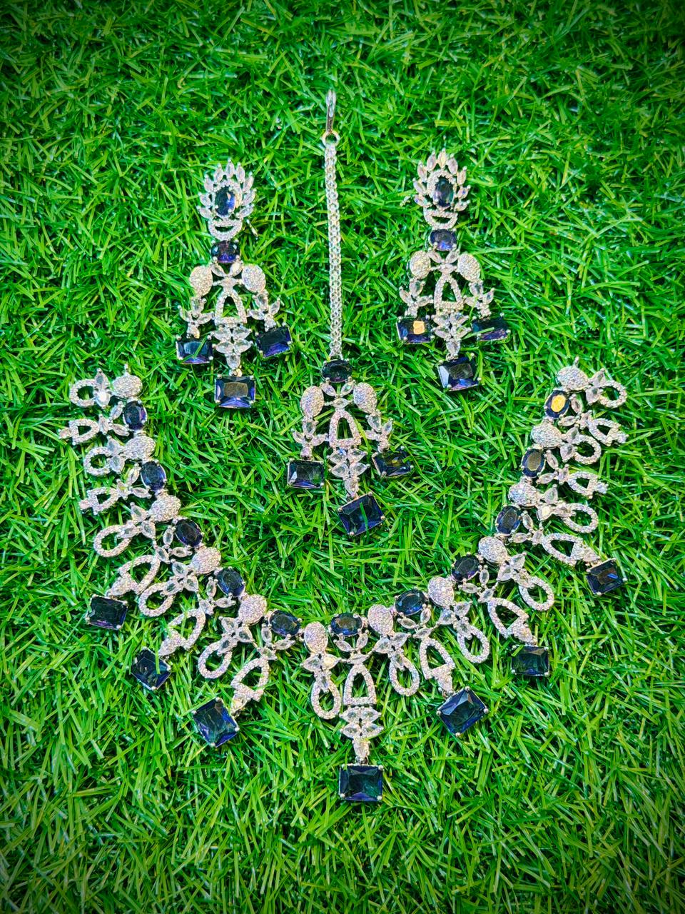 One Carat, Unique Design Necklace With Color Options