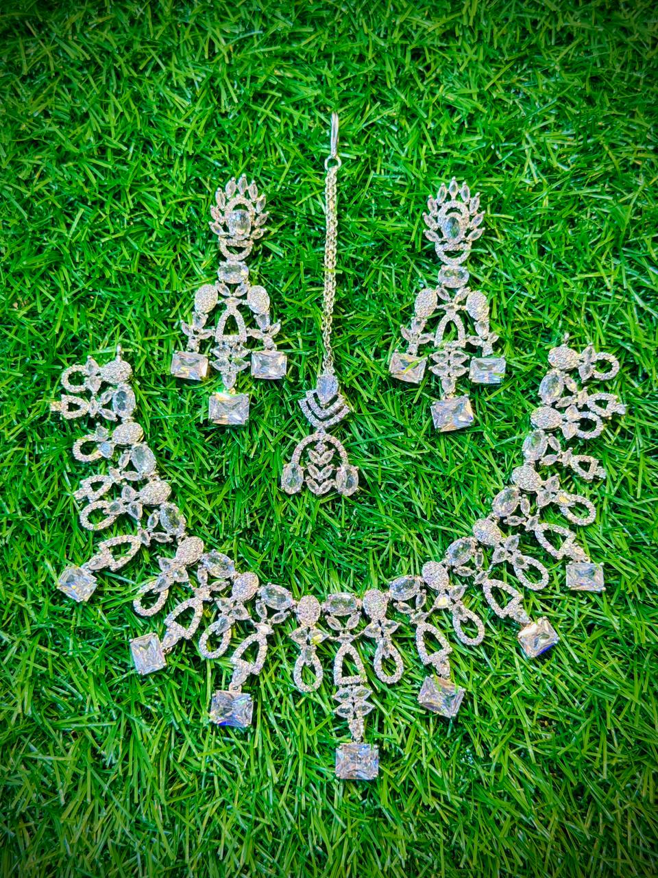 One Carat, Unique Design Necklace With Color Options