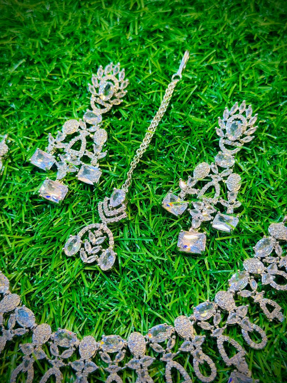 One Carat, Unique Design Necklace With Color Options