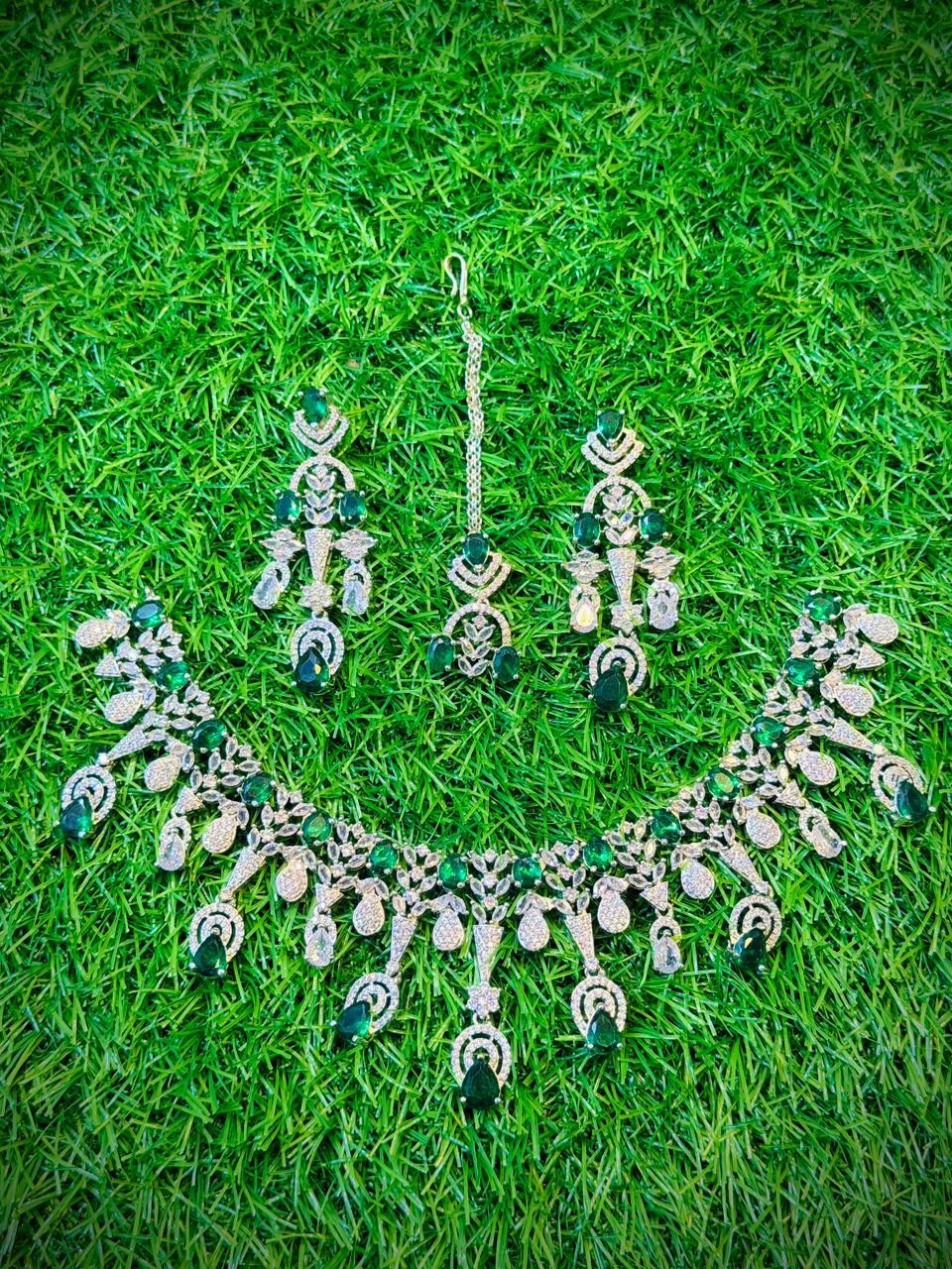 One Carat, Unique Design Necklace With Color Options