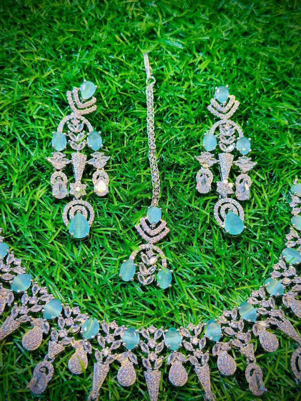One Carat, Unique Design Necklace With Color Options