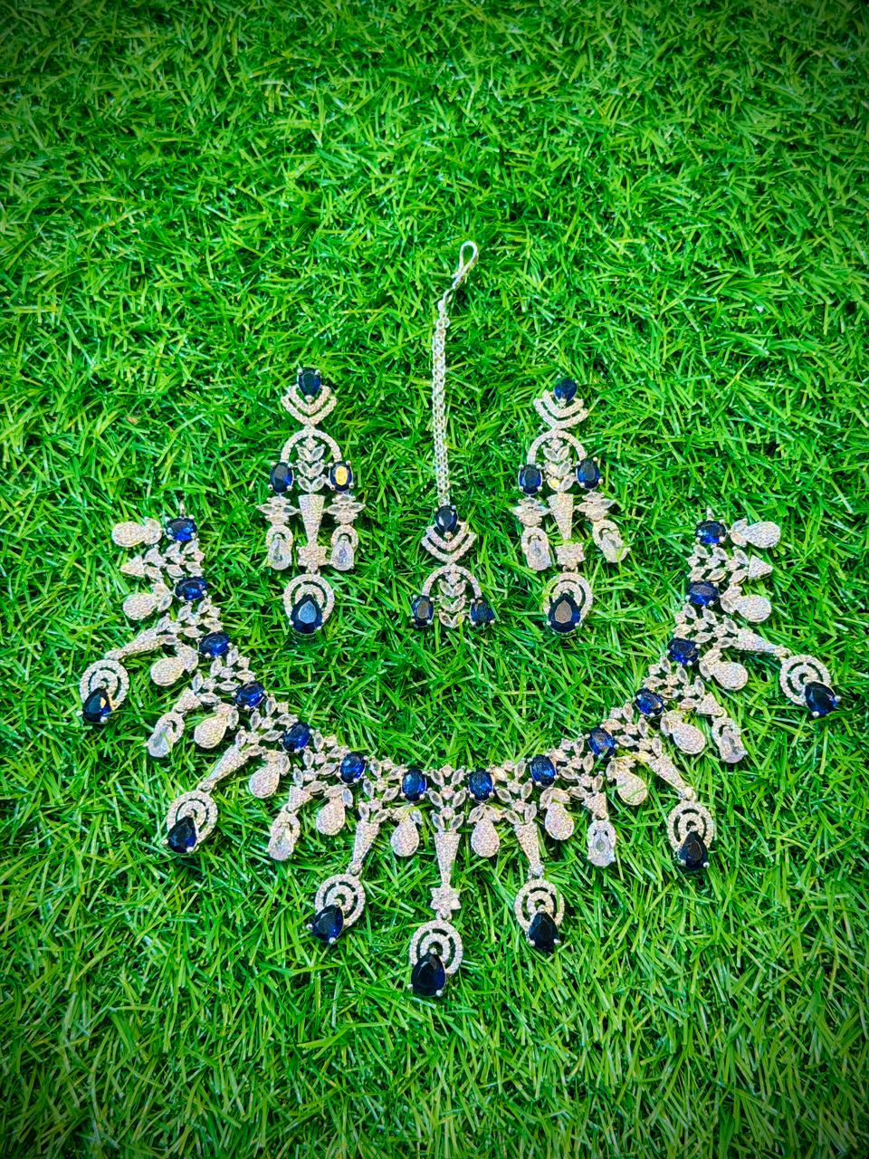 One Carat, Unique Design Necklace With Color Options