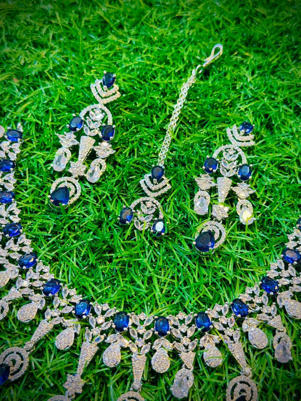 One Carat, Unique Design Necklace With Color Options