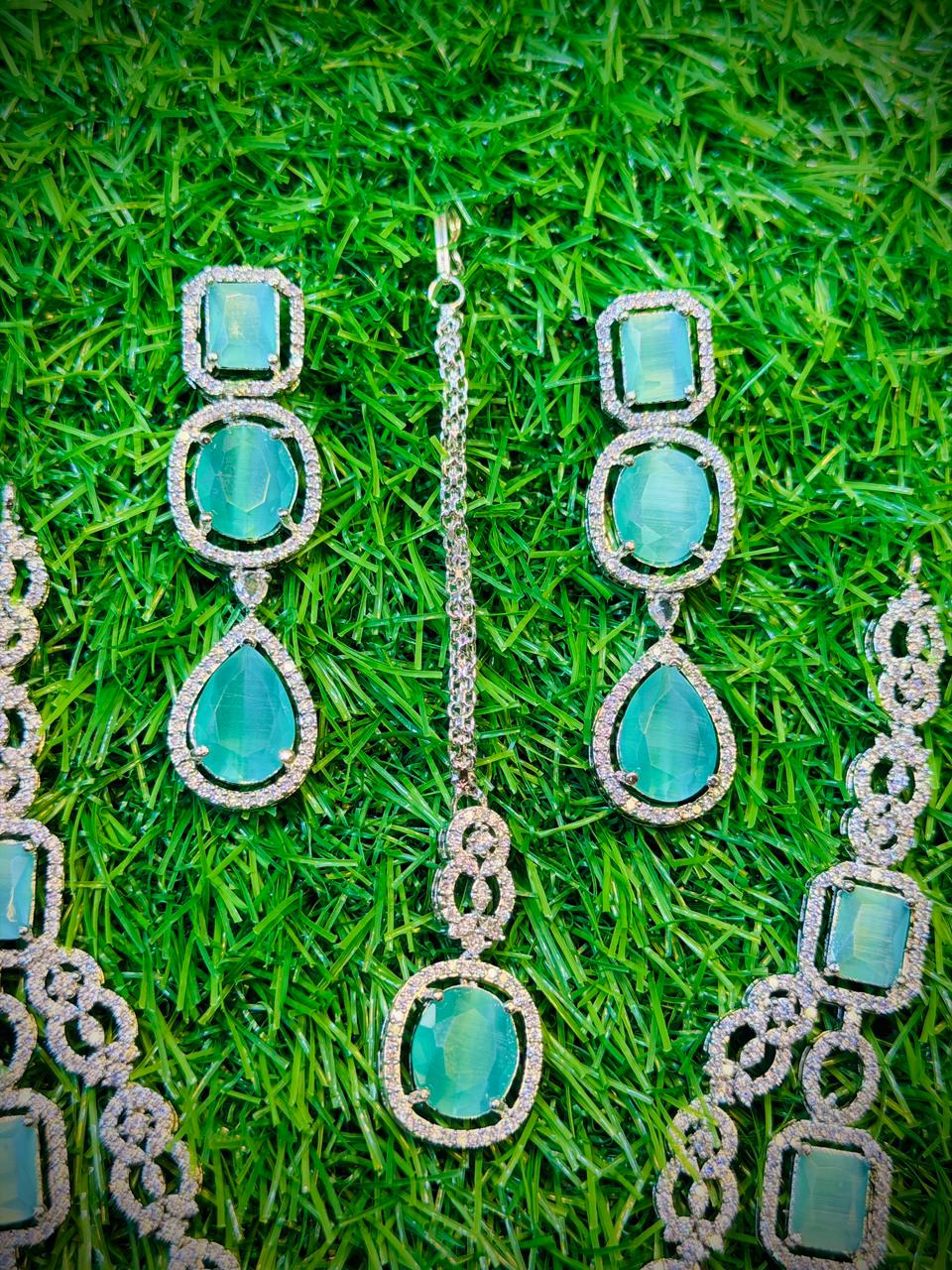 One Carat, Unique Long Necklace With Color Options